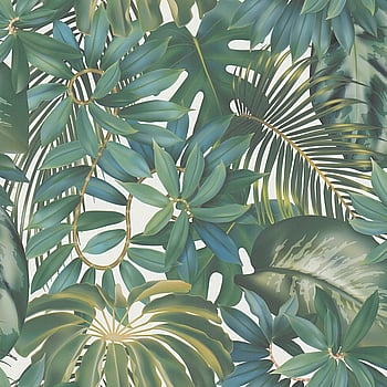 Galerie Wallcoverings Product Code BW51023 - Blooming Wild Wallpaper Collection - Blue Green Cream Colours -  