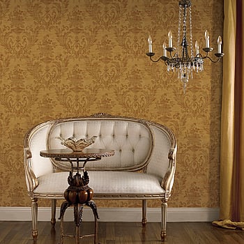 Galerie Wallcoverings Product Code CI38258 - Classic Silks 4 Wallpaper Collection - Ochre, Rust Colours -  