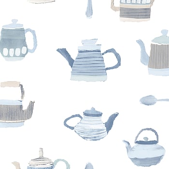 Galerie Wallcoverings Product Code CK36635 - Kitchen Style 3 Wallpaper Collection - Blue White Beige Colours -  