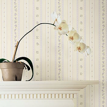 Galerie Wallcoverings Product Code G23223 - Floral Themes Wallpaper Collection - Lilac Beige Colours -  
