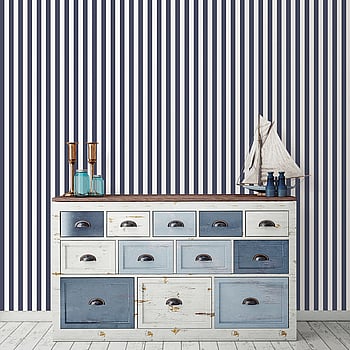 Galerie Wallcoverings Product Code SH34502 - Shades Wallpaper Collection - Navy Colours -  