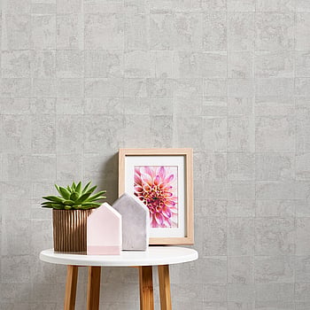 Galerie Wallcoverings Product Code WH30187 - Welcome Home Wallpaper Collection - Silver Grey Colours -  